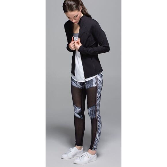 LULULEMON Hot To Street Pant Leggings •6•Heat Wave White Black 7/8 Length W5H73S - Picture 3 of 16